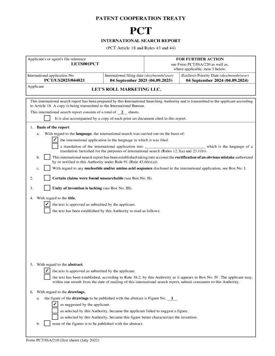 001 · International Search Report; source excerpt page 1