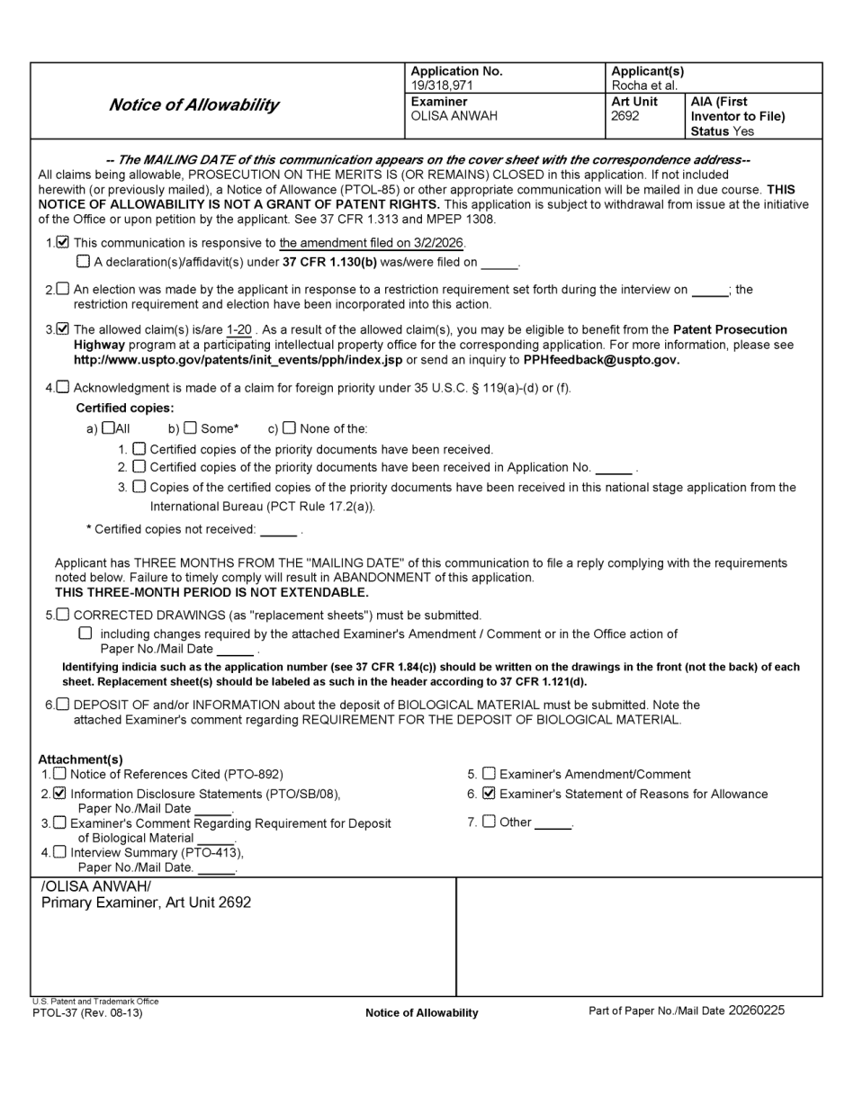 001 · Notice of Allowance; source excerpt page 5