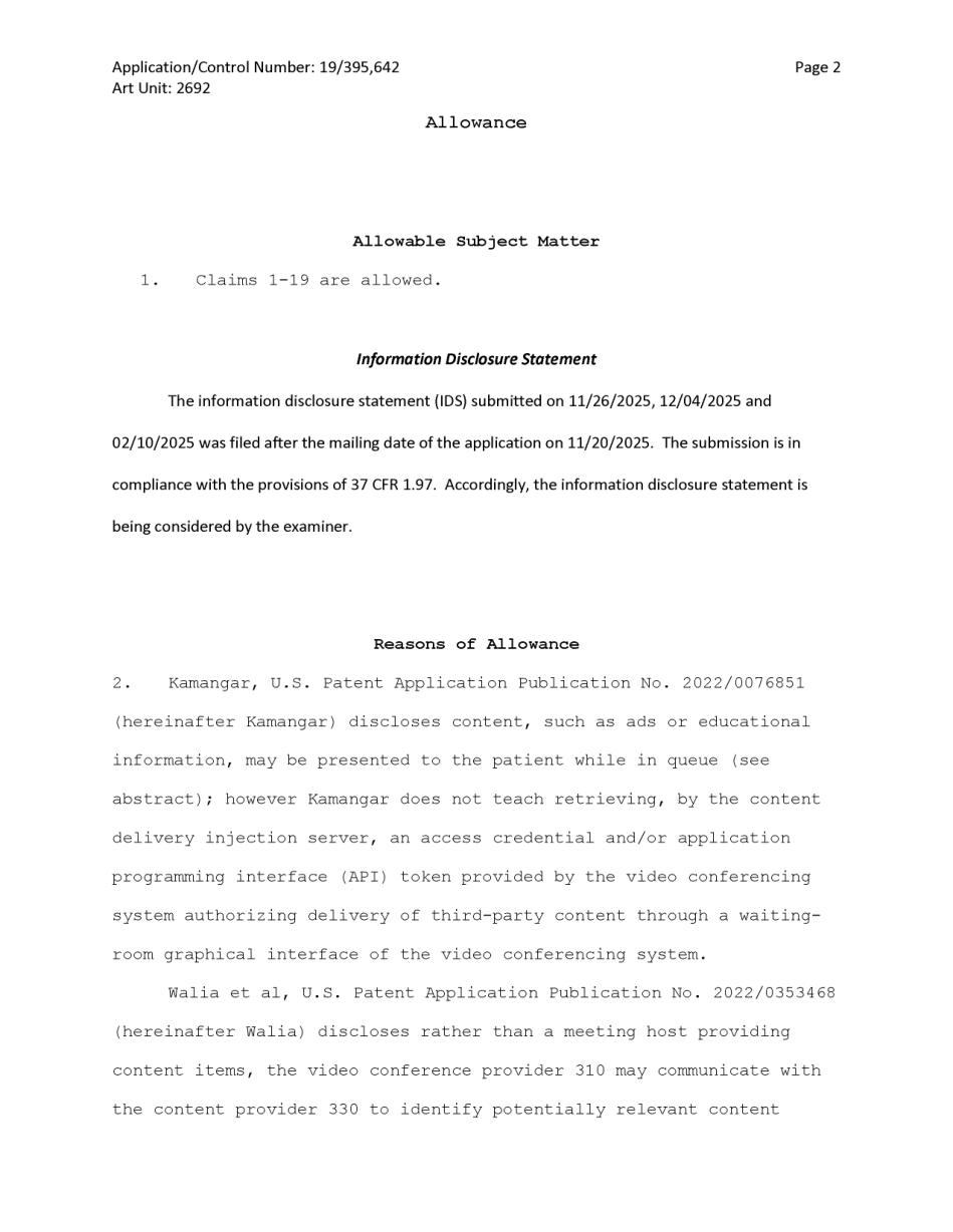 002 · Notice of Allowance; source excerpt page 6
