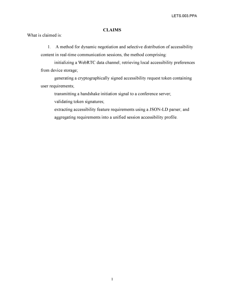 003 · Claim in the provisional filing; source excerpt page 1